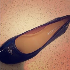 Coach black ballet flats